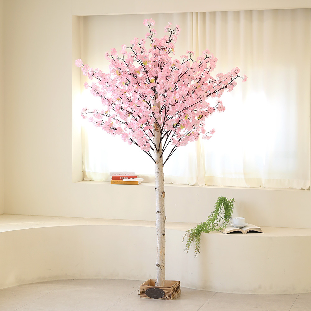벚꽃 인조나무 조화나무 조화 꽃 장식 벚꽃나무 목대사방형 190cm